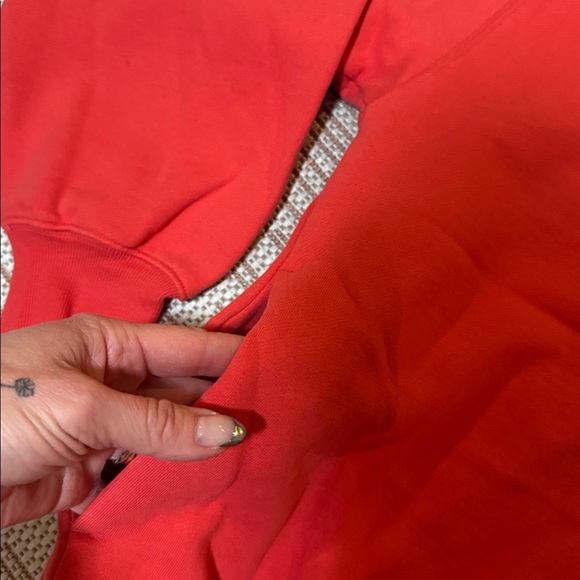 Aritzia Cozy Sweatfleece New Mega Crew, Cherry Red, Small - Picture 13 of 13